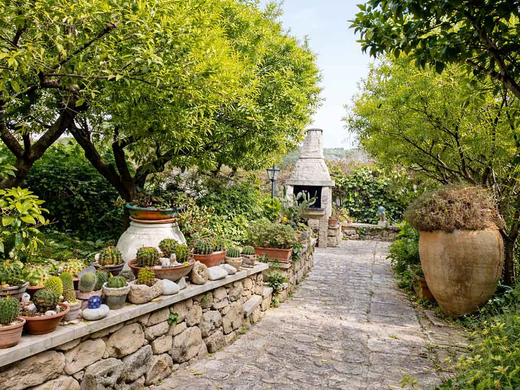 Giardino casa per vacanze a Modica